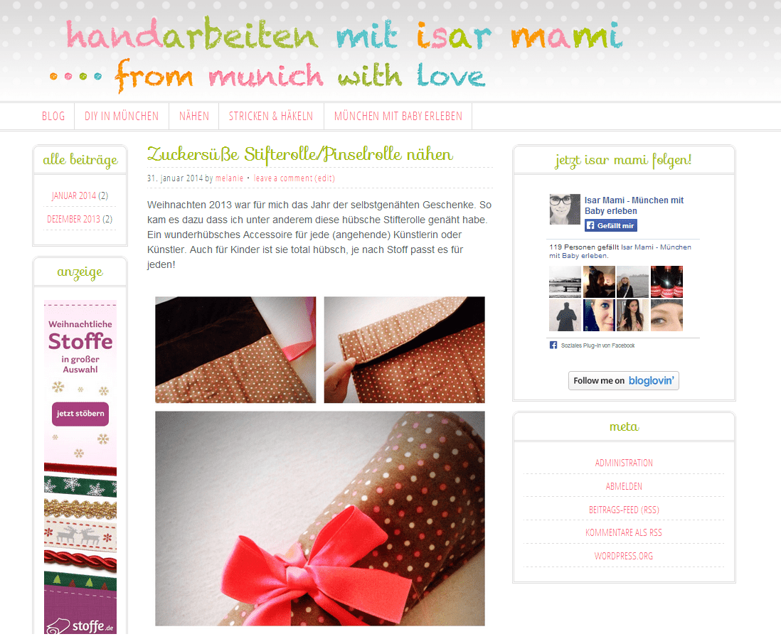 handarbeiten mit isar mami