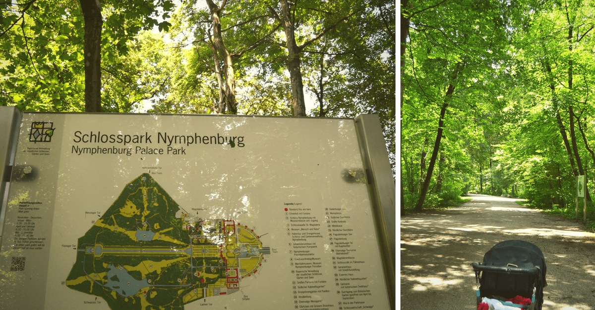 Nymphenburger Schlosspark mit Kindern