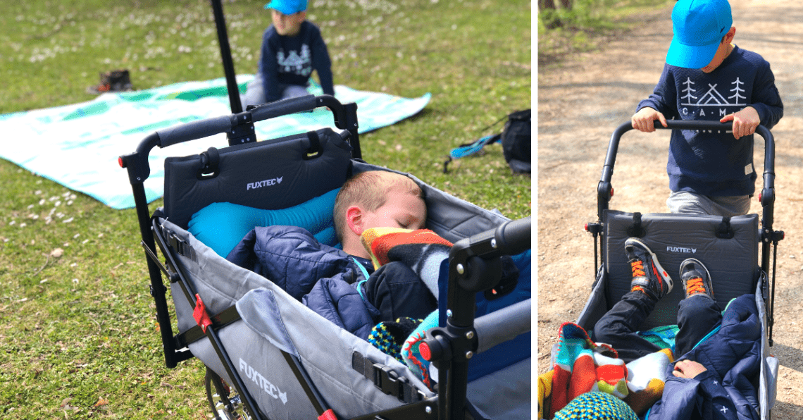 Der klappbare FUXTEC Bollerwagen bzw. Kinderwagen im Test