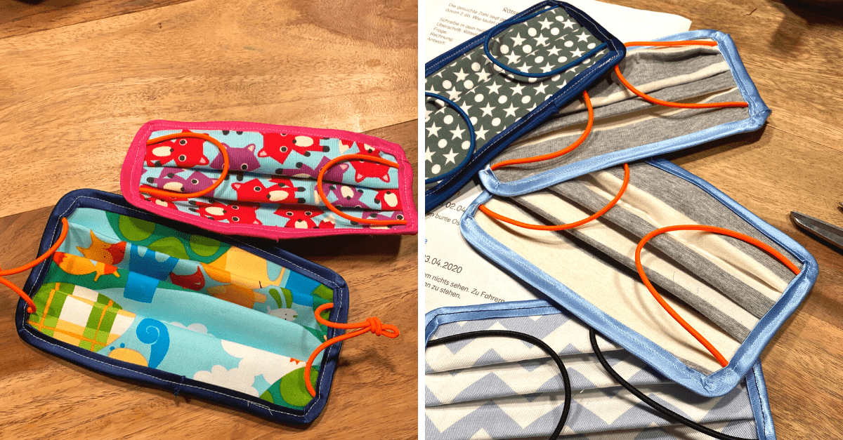 Mundschutz für Kinder nähen