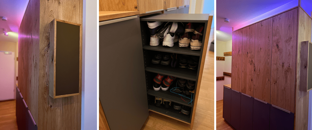 Schuhschrank maßgeschneidert Maßanfertigung